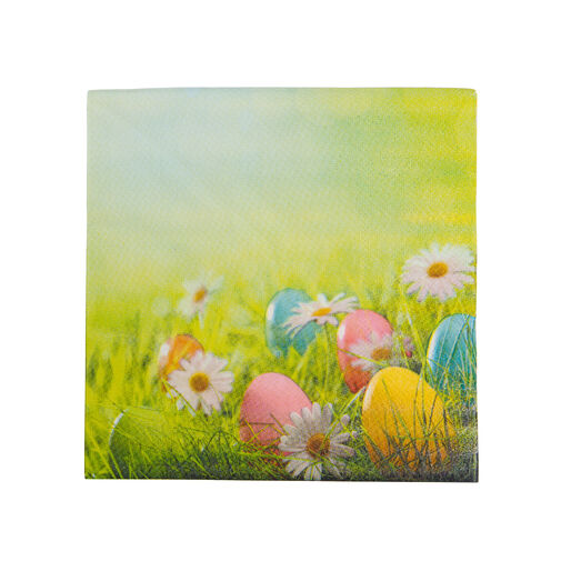 57922 • Húsvéti szalvéta - tojás és virág - 33 x 33 cm - 3 rétegű - 20 db / csomag