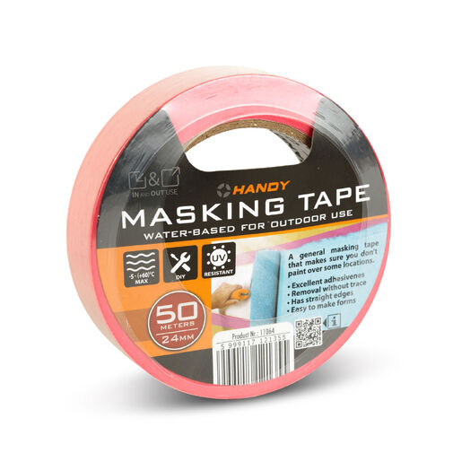 11064 • Maszkolószalag - vízbázisú - 50 m x 24 mm - rózsaszín - kültéri