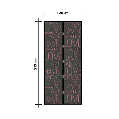 11398M • Szúnyogháló függöny ajtóra -mágneses- 100 x 210 cm - 