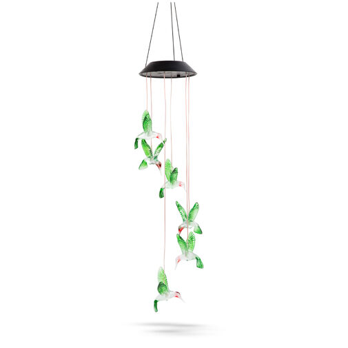 11740B • Felakasztható szolár lámpa - kolibri - RGB LED-del - 78 x 12,5 cm
