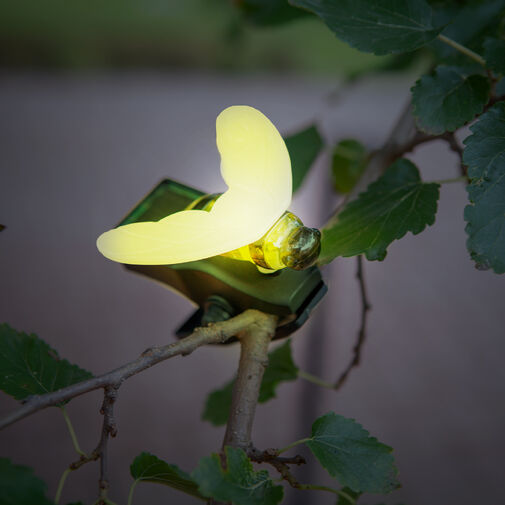 11753 • Szolár dekoráció csipesszel - katica, pillangó, méhecske - 11 x 6,5 x 10 cm - fehér LED