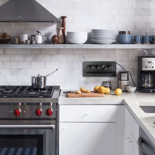 20446BK • Rejtett elosztó - 4-es - Felnyíló kivitel - fekete