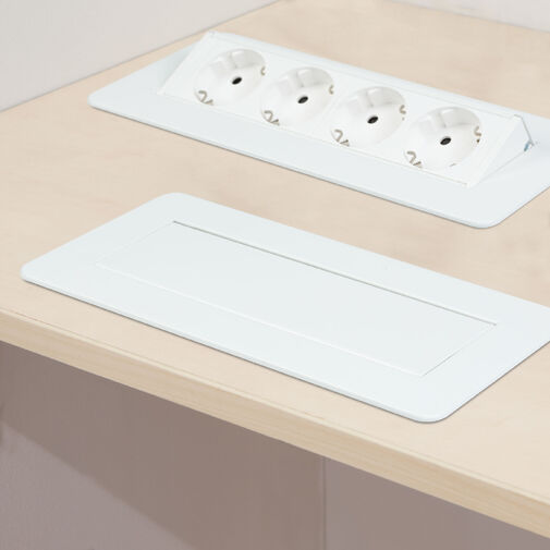 20446WH • Rejtett elosztó - 4-es - Felnyíló kivitel - fehér