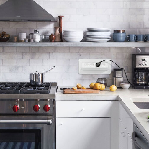 20446WH • Rejtett elosztó - 4-es - Felnyíló kivitel - fehér