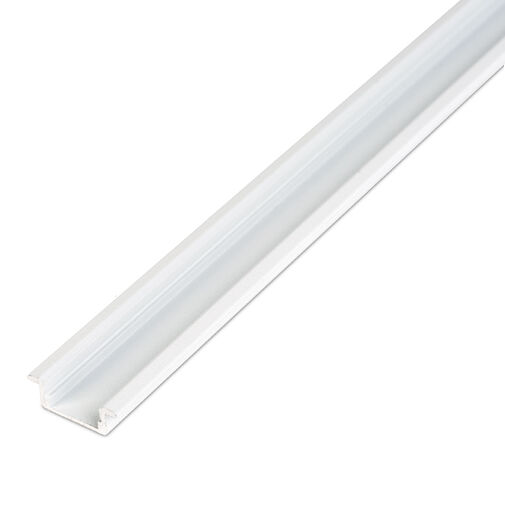 41011A1-WH • LED aluminium profil sín - 1000 x 23(17) x 8 mm - süllyeszthető U profil - fehér