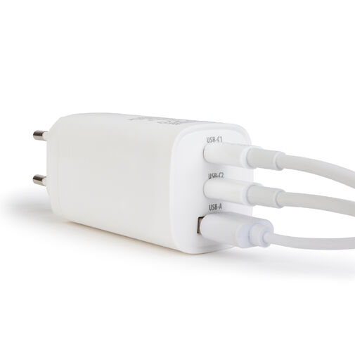 55060 • Hálózati Adapter USB + Type-C PD45W gyorstöltéssel - fehér