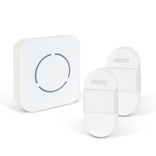 55332WH-2 • Digitális elem- és vezeték nélküli csengő - Kinetic - 2 kültéri - fehér - kék LED