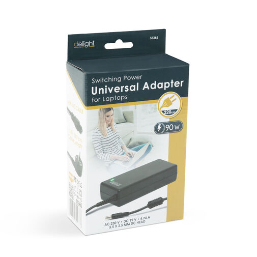 55365 • Univerzális laptop/notebook töltő adapter tápkábellel
