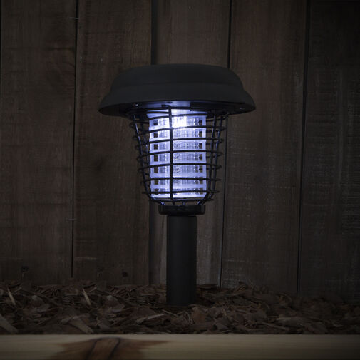 55660 • Szolár UV rovarcsapda + lámpa funkció - leszúrótüskével, fekete 