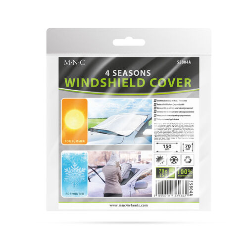 55804A • Autós téli-nyári szélvédőtakaró / jegesedésgátló - 150 x 70 cm