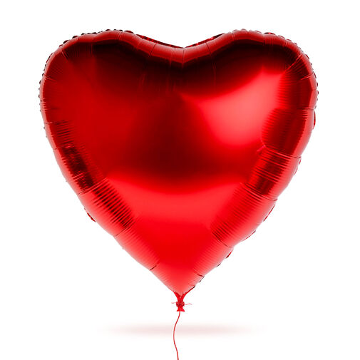 56097 • Óriás lufi - piros szív - fólia - 79 cm