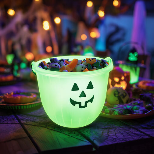 56577 • Halloween-i dekoráció - vödör - 2 féle - 20 x 16 cm