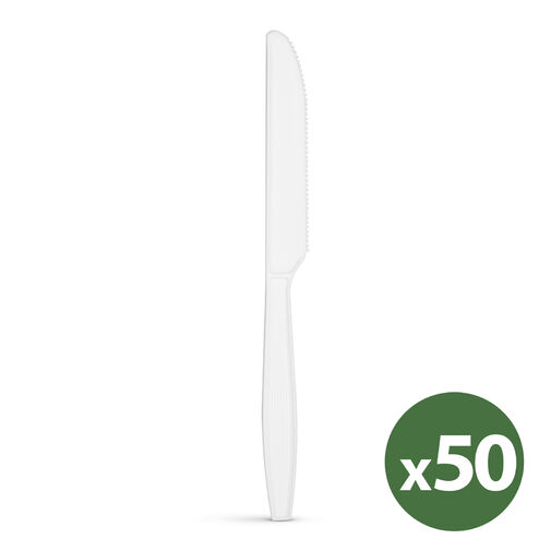 57591A-50 • Többször használatos bioműanyag kés készlet - 50 db / csomag