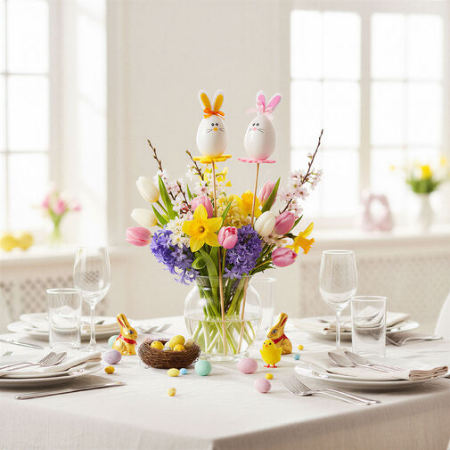 57950 • Húsvéti dekoráció - nyuszi, filc - 33 cm - 2 db