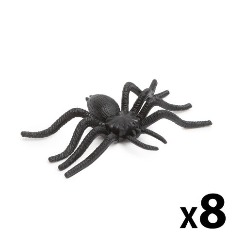 58103B • Pók szett - halloween-i dekoráció - fekete - 8 db / csomag
