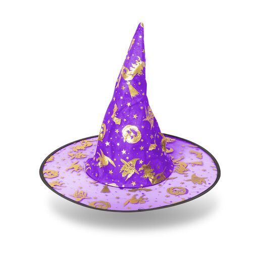 58153 • Halloween-i boszorkány kalap - 4 szín, poliészter - 38 x 34 cm