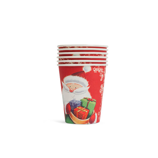 58224C • Karácsonyi papír teríték szett - 12 tányér, 6 pohár, 20 szalvéta