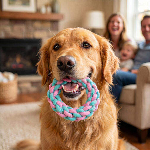 58646B • Kutya rágókötél - poliészter - 15 cm - 160 g