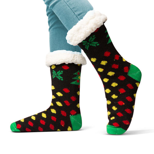 58651 • Karácsonyi zokni - csúszásmentes, felnőtt méret - 3 féle minta