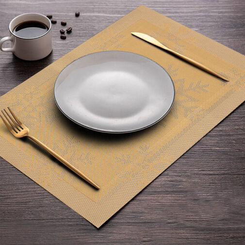 58675B • Karácsonyi tányéralátét - 45 x 30 cm - arany