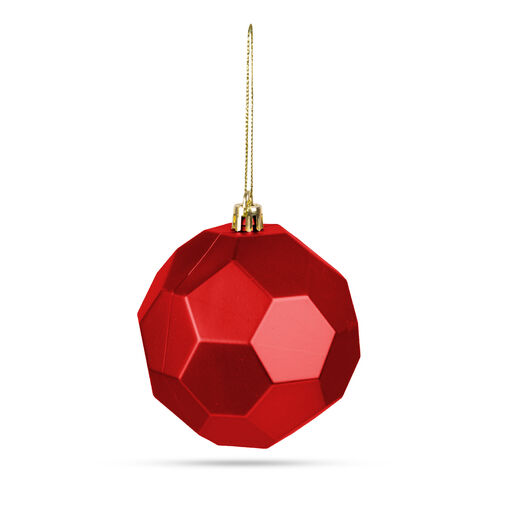 58762C • Karácsonyfadísz szett - gömbdísz - piros - 6 db / csomag