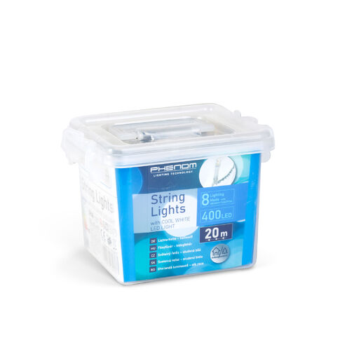 59768CT • Fényfüzér - 20 m - hidegfehér - 400 LED - 220-240V - 6W - átlátszó kábel