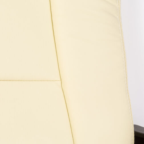 BMD1111 • Irodai szék lábtartóval, karfával - vajszínű - 76 x 50 cm / 50 x 51 cm
