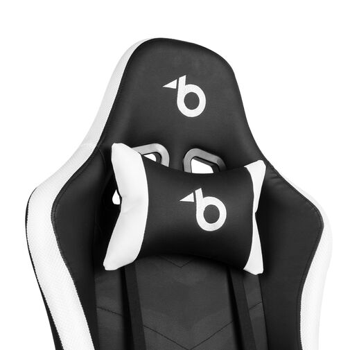 BMD1112 • RGB LED-es gamer szék párnával, karfával - 85 x 57 cm / 54 x 52 cm