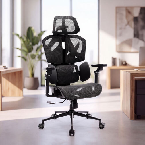 BMD1123BK • TitanMesh Pro Irodai forgószék oldalpárnával - fekete - 119 x 72 x 73 cm