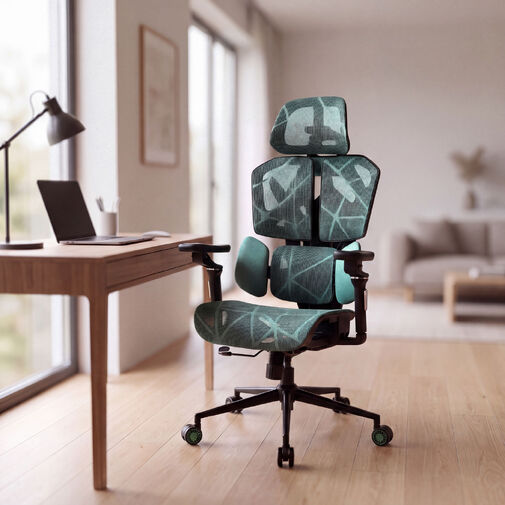 BMD1123GR • TitanMesh Pro Irodai forgószék oldalpárnával - menta - 119 x 72 x 73 cm