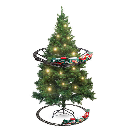 BW2042 • Karácsonyfa kisvasút - zenél, világít - elemes