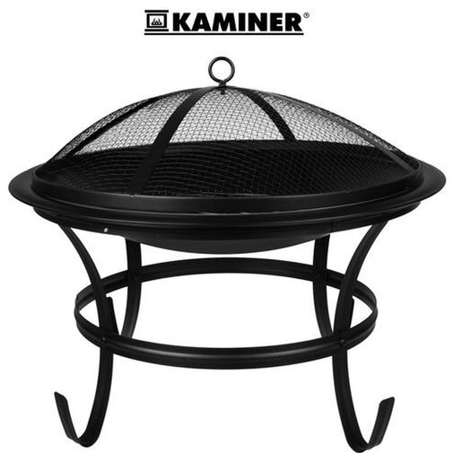 DA00115 • Kerti grill fedővel - 56 cm - fekete