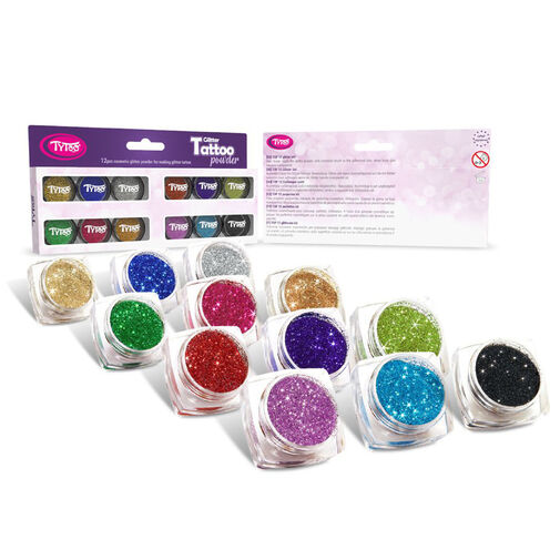 TY50087 • Csillámpor szett - TOP színek - 12 x 2,5 ml