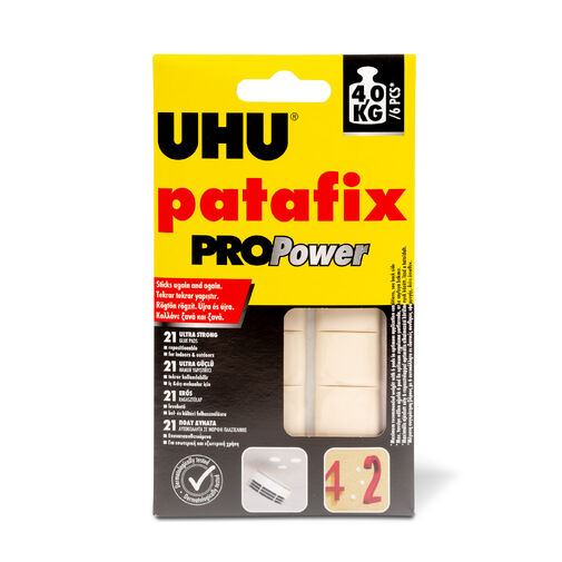 U40790 • UHU Patafix PROPower - fehér gyurmaragasztó - 21 db / csomag
